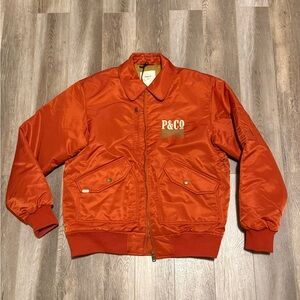 P&CO Men's Rust Bomber Jacket